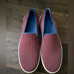 Tangerine triple stitch sneakers